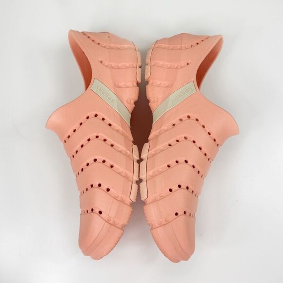 Sperry Water Strider Perforated Slip On Sneaker Shoe Peach Orange 9 Women 8 Men - Picture 5 of 10